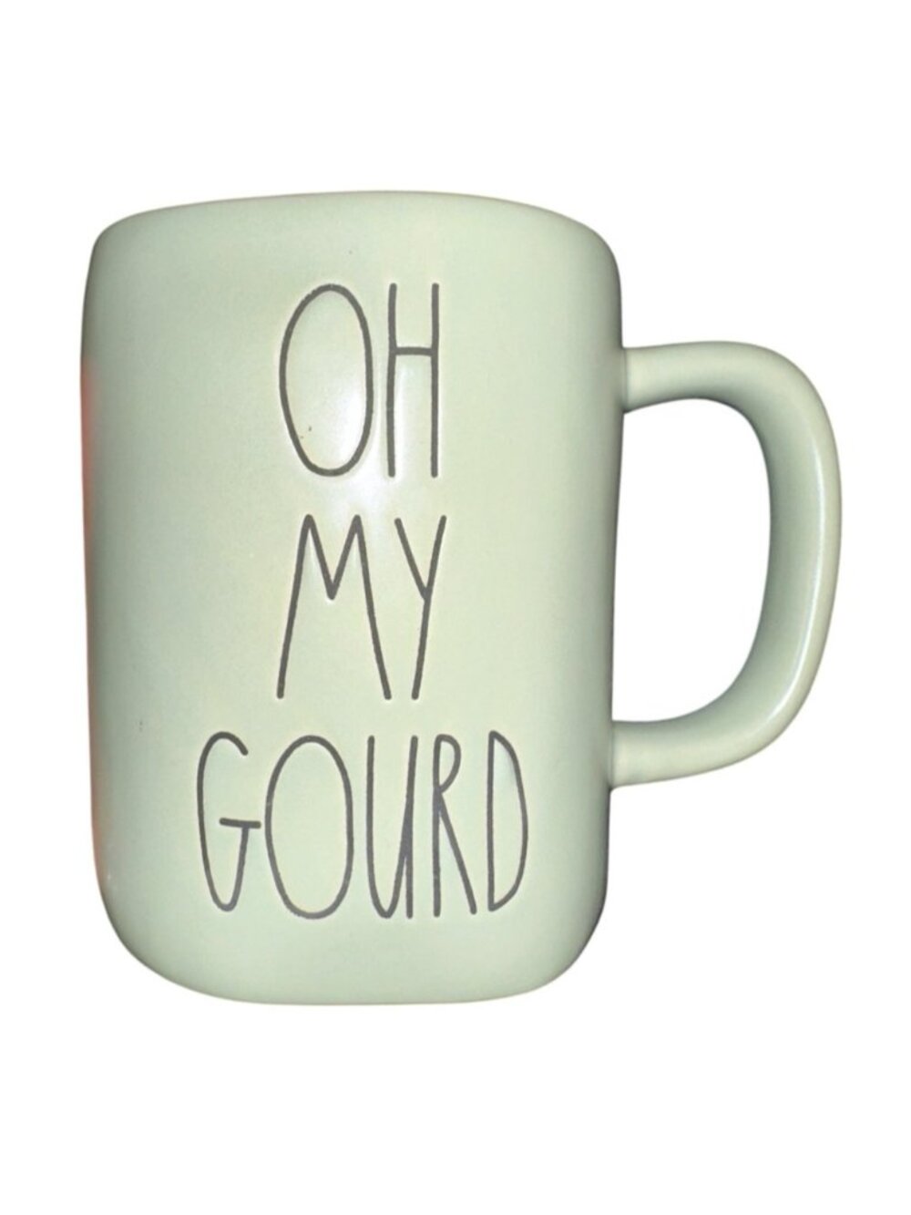 Limited Edition Rae Dunn Oh My Gourd Ceramic Mug cup Artisan Halloween kitchen